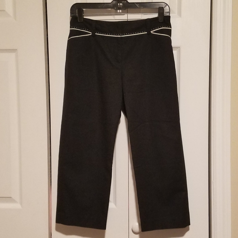 Ann Taylor Petites Signature Fit Black Pants (B6)